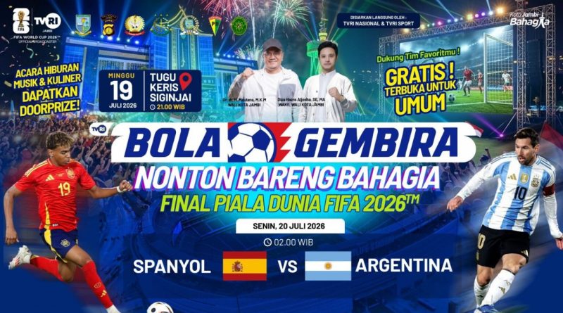 Nonton Final Piala Dunia Gratis di Jambi, Warga Bisa Dapat Voucher Belanja dan Doorprize